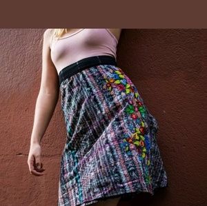 Guatemalan Handmade Colorful Wrap Skirt One Size